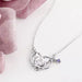 Sanrio Kuromi Silver Necklace Luxury Anime Figure Pendant