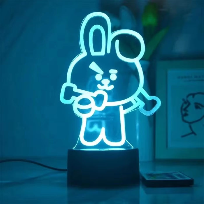 Sanrio 3D LED Night Light Kawaii Cinnamoroll & Kuromi Cartoon Lamp