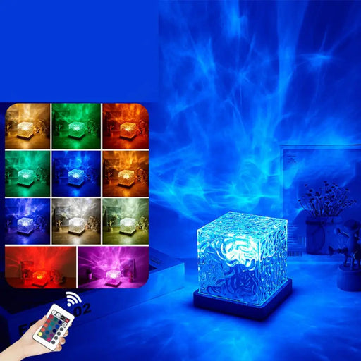 Ocean Wave Projector 16 Color Changing LED Light with Remote Control