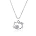 Sanrio Kawaii Hello Kitty Sparkling Diamond Necklace