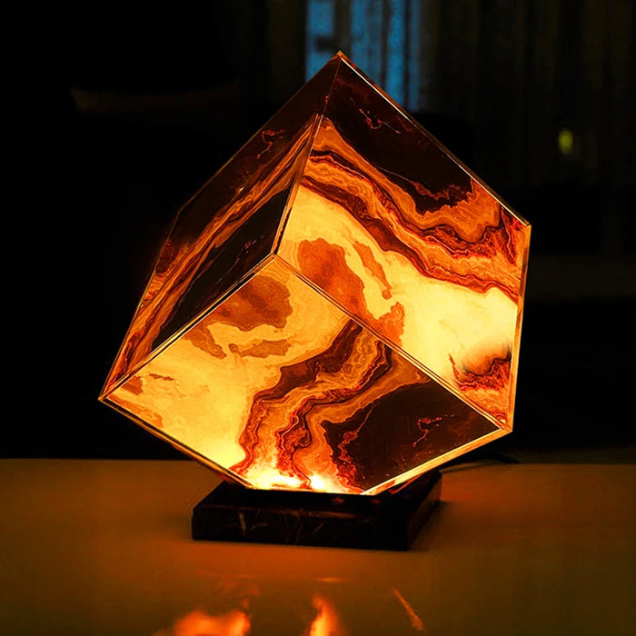 Luxury Onyx Marble Lamp Unique Decorative Night Light