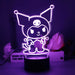 Sanrio 3D LED Night Light Kawaii Cinnamoroll & Kuromi Cartoon Lamp