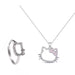 Sanrio Kawaii Hello Kitty Sparkling Diamond Necklace