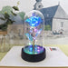 Timeless Romance Glass Cover Eternal Rose LED Light Foil Flower