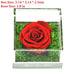 Timeless Romance LED Light Eternal Flowers in Heart Glass Dome