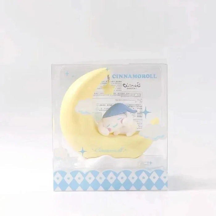 Genuine  Sanrio Night Light Cinnamoroll Kuromi Kawaii Animation Soft Warm Light Decoration LED Bedside Lamp USB