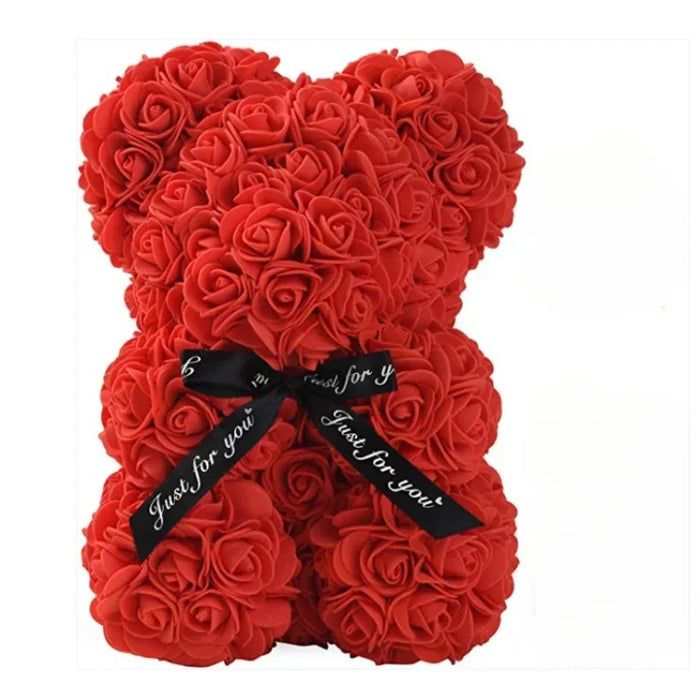 Eternal Love Teddy Artificial Flower Rose Bear