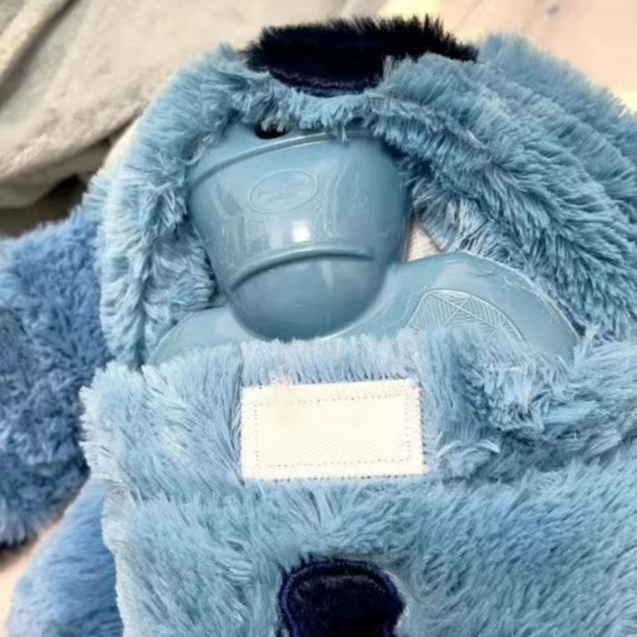 Stitch's Cozy Companion: Blue Plush Hot Water Bottle