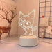 Sanrio 3D LED Night Light Kawaii Cinnamoroll & Kuromi Cartoon Lamp