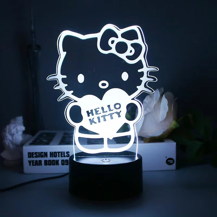 Sanrio 3D LED Night Light Kawaii Cinnamoroll & Kuromi Cartoon Lamp